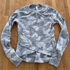 Gray LULULEMON Camouflage Women's Top
